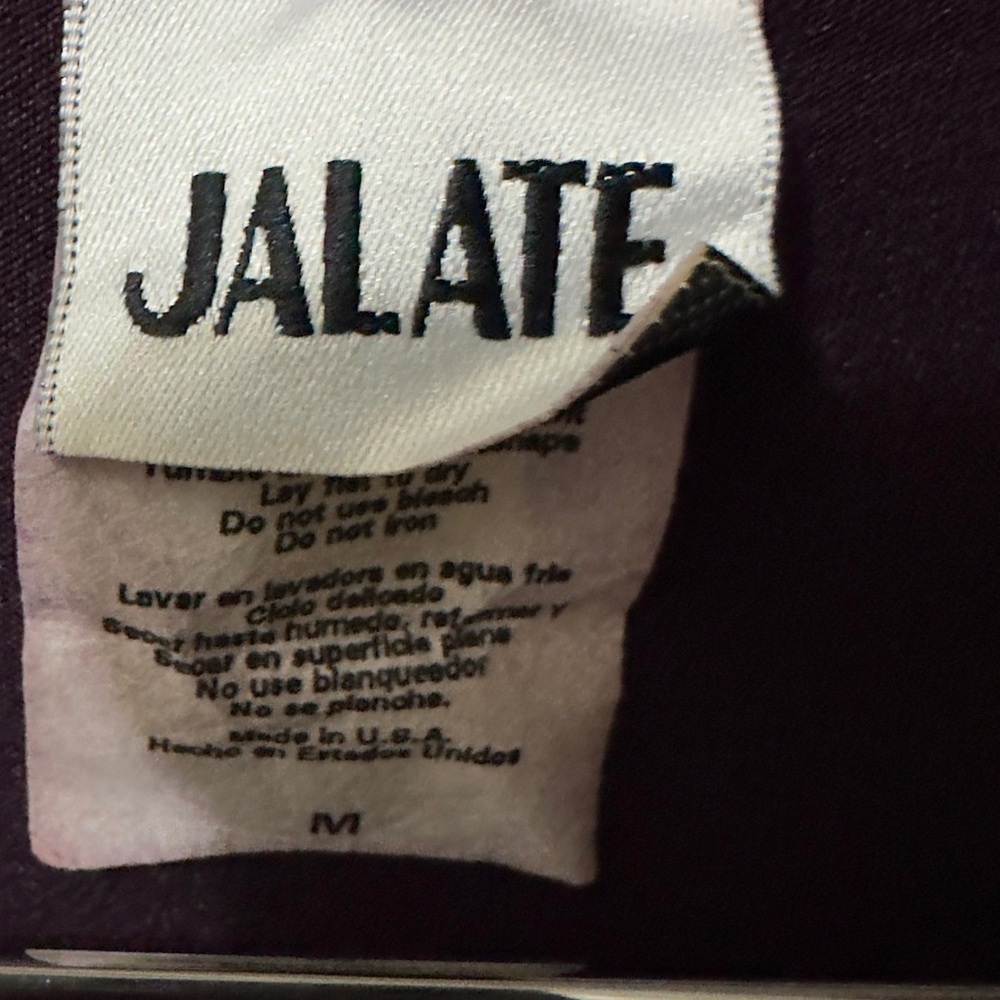 Jalate | EUC Plum Floral Scoop Neck Stretch Top (size M) - Picture 7 of 8